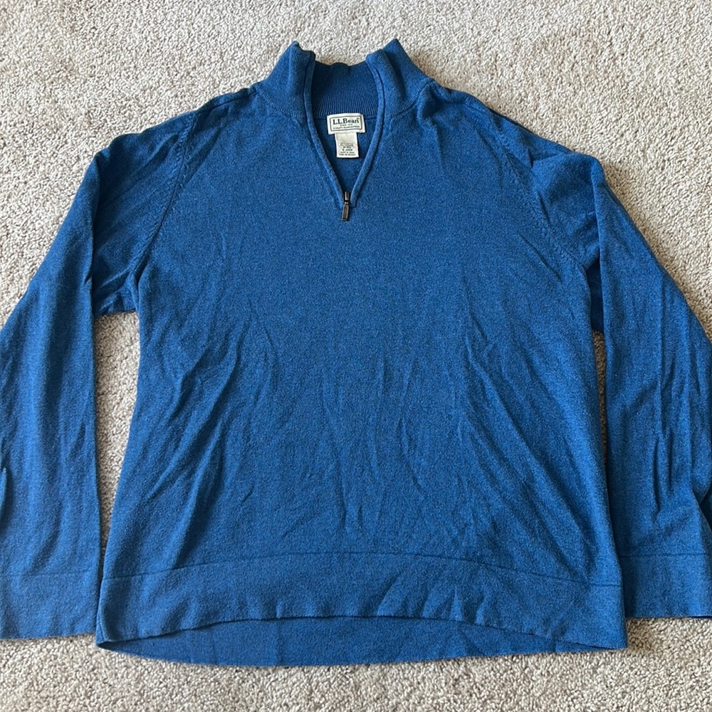 LL Bean men’s cotton/cashmere sweater, size medium